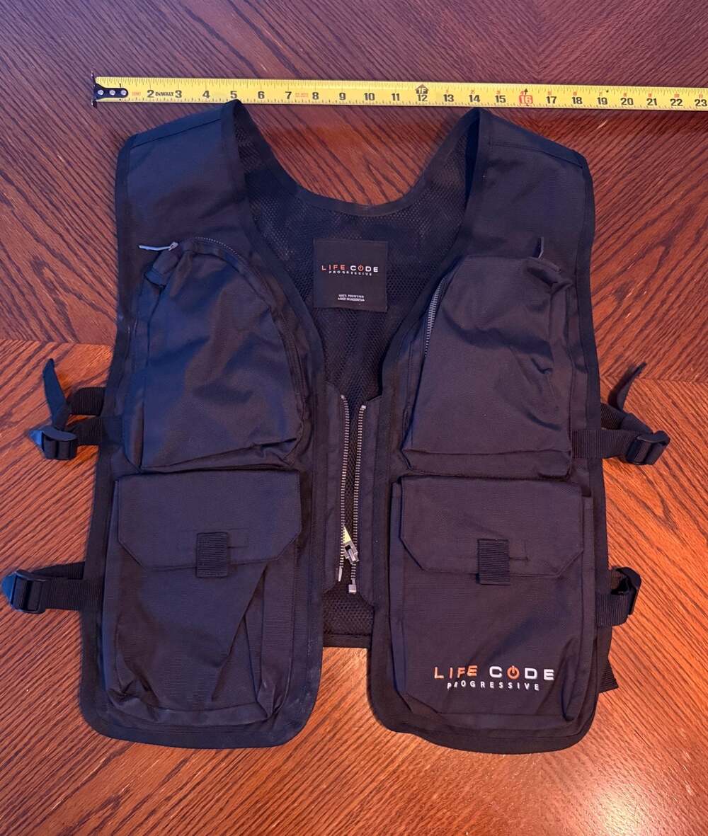 V21. BLACK UTILITY BACKPACK VEST – LIFE CODE, - image 1